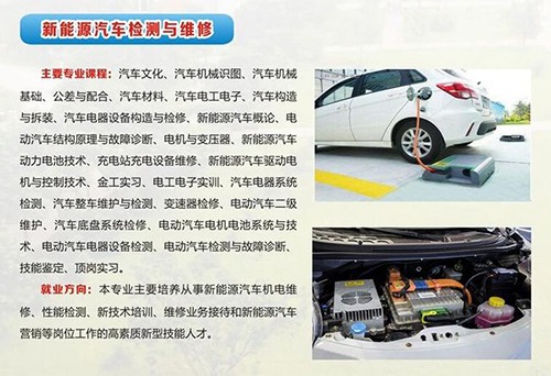 重庆工贸技师学院新能源汽车检测与维修