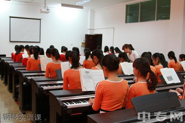 四川省德昌县职业高级中学幼师专业钢琴实训课